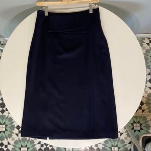 Emporio Armani navy pencil skirt
